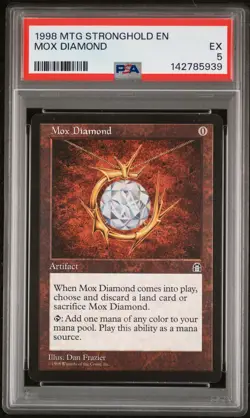 1998 MAGIC: THE GATHERING STRONGHOLD MOX DIAMOND PSA 5 - Image 1