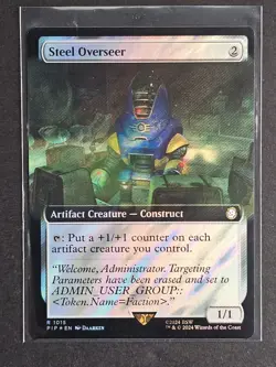 MTG Steel Overseer (Extended Art) (Surge Foil) R 1015 Universes Beyond: Fallout - Image 1