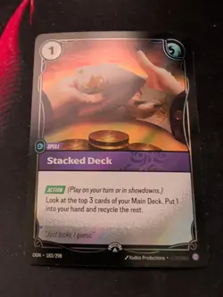 Stacked Deck Uncommon Foil Nexus Night Promo Riftbound Origins 183/298 Near Mint - Image 1