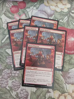 Mtg Seven Dwarves X7 Throne Of Eldraine - Image 1