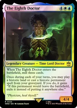 The Eighth Doctor Foil Doctor Who Commander NM MTG - Image 1