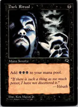 MTG Magic The Gathering Dark Ritual Tempest Played See Scan - Image 1