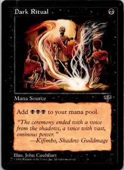 MTG Magic The Gathering Dark Ritual Played See Scan S - Image 1