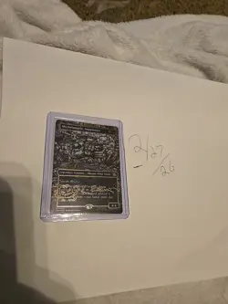 Magic: The Gathering Michelangelo, Improviser Foil Borderless gold signature. - Image 2