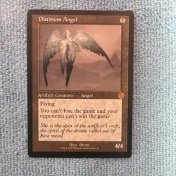 2022 MtG Magic the Gathering BRO Brothers' War Retro Frame #41 Platinum Angel LP - Image 1