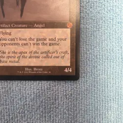 2022 MtG Magic the Gathering BRO Brothers' War Retro Frame #41 Platinum Angel LP - Image 4
