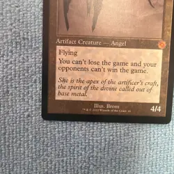 2022 MtG Magic the Gathering BRO Brothers' War Retro Frame #41 Platinum Angel LP - Image 5