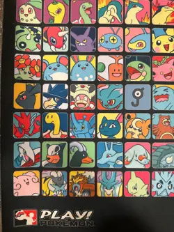 Play! Pokemon Professor Program Johto Playmat - Gen 2 Official Promo. Used. - Image 2
