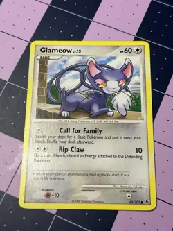 Pokemon TCG Glameow 65/100 Majestic Dawn Regular Card - Image 1