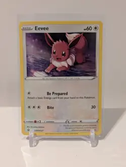 2019 Pokemon Sword & Shield Black Star Promo Eevee Holo #SWSH127 - Image 1
