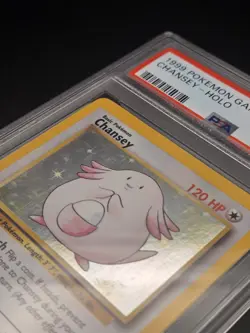 1999 Pokemon Game Base Set Chansey Holo #3 PSA 6 - Image 3