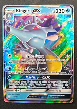 Pokemon Kingdra GX 18/70 Dragon Majesty Near Mint - Image 1