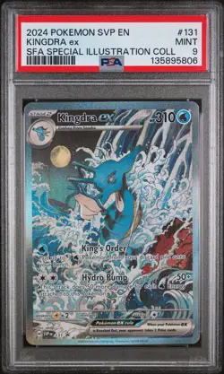 2024 POKEMON SVP PROMO SPECIAL ILLUSTRATION COLLECTION #131 KINGDRA EX PSA 9 - Image 1