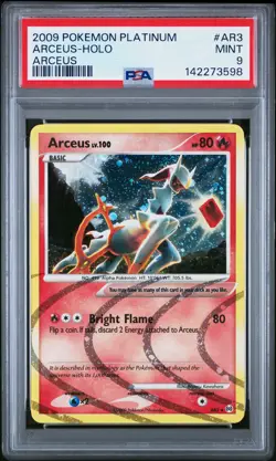 2009 POKEMON PLATINUM ARCEUS #AR3 ARCEUS-HOLO PSA 9 - Image 1