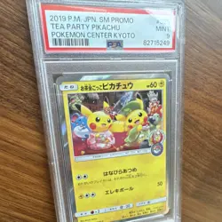 Pokemon Tea Party Pikachu SM Promo Holo Pokemon Center Kyoto #325 PSA 9 2019 - Image 1
