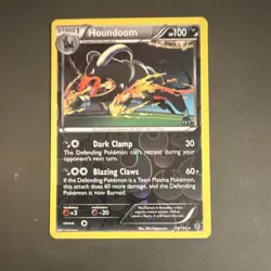 Pokemon Houndoom 56/101 Plasma Blast Holo Rare Stage 1 HP100 Reverse Holo - Image 1