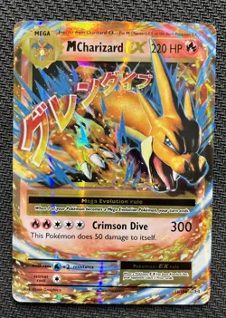 M Mega Charizard EX NM Ultra Rare 13/108 Pokemon XY Evolutions 2016 - Image 1