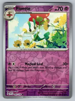 2023 Pokemon Scarlett & Violet Floette 092/198 Reverse Holo Common - Image 1