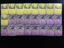2025 Pokemon TCG S-Chinese 151C Pikachu Gengar #025/151 C Holo Lot*24 DX27 - Image 1
