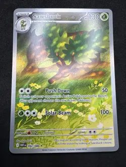 Pokemon TCG White Flare Sawsbuck EN 092/086 Holo Illustration Rare - Image 1