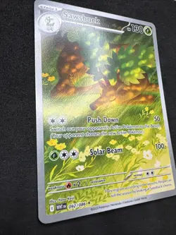 Pokemon TCG White Flare Sawsbuck EN 092/086 Holo Illustration Rare - Image 2