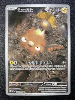 Pokemon: Stunfisk Illustration Rare IR Full Art Holo 202/191 - Image 1