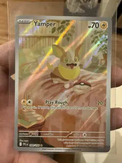 Yamper 99/94 - Phantasmal Flames Illustration Rare Pokemon TCG - NM - Image 1