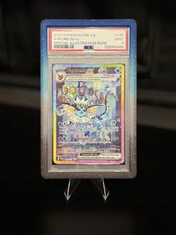 Pokemon TCG Vaporeon EX Prismatic Evolutions Special Illustration 149/131 PSA 9 - Image 1