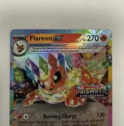 Pokemon Flareon ex 014/131 Stamped Prismatic Evolutions Surprise Box NM - Image 4