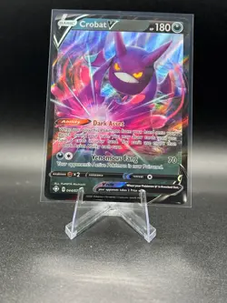 Pokemon TCG Crobat V 044/072 Shining Fates Holo - Image 1