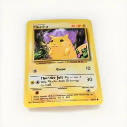 1999 Pokemon Base Set Pikachu Yellow Cheeks Card 58/102 - Image 1