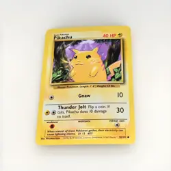1999 Pokemon Base Set Pikachu Yellow Cheeks Card 58/102 - Image 3