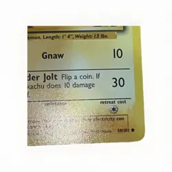 1999 Pokemon Base Set Pikachu Yellow Cheeks Card 58/102 - Image 5