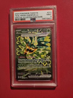 PSA 9 Pokemon Teal Mask Ogerpon EX Sir Twilight Masquerade Card 211/167 PSA 9 - Image 1