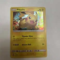 Pokemon Pikachu TCG Black Star Promo Holo Card SM76 - Image 1