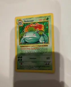 Venusaur never played Holo Base Set (Shadowless) Pokemon Card - Image 3