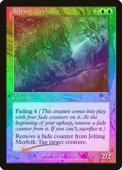 Jolting Merfolk FOIL Nemesis NM Blue Uncommon MAGIC GATHERING CARD ABUGames - Image 1