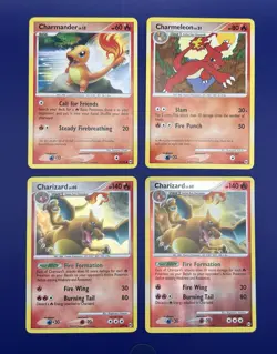 Charizard Holo + Reverse Holo 1/99 Platinum Arceus 4 Card Lot Pokemon TCG - LP - Image 1