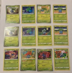 Lot of 12 Oddish and Gloom Pokemon Cards - Image 1