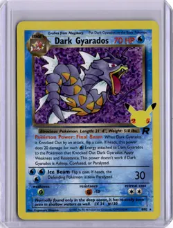 Dark Gyarados Celebrations 25th Anniversary 8/82 Pokemon Card Holo 2021 - Image 1