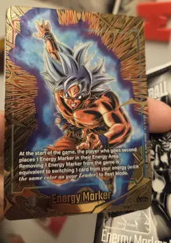 Dragon Ball Super Card Game Son Goku Energy Marker Foil Promo Bandai E-122 - Image 1