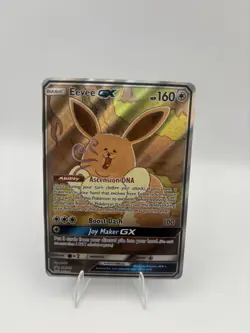 Pokemon Eevee GX TCG Full Art Promo Black Star Ultra Rare Holo Card SM233 HP - Image 1
