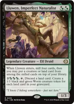 x1 Lluwen, Imperfect Naturalist R MTG Lorwyn Eclipsed M/NM, English - Image 1