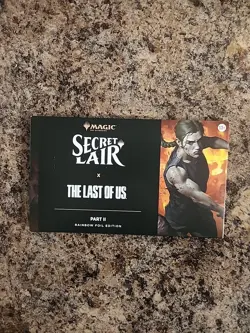 MTG Secret Lair PlayStation The Last of Us Part 2 Foil Edition SEALED - Image 1