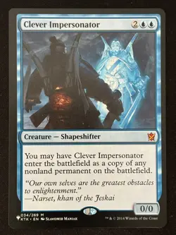 1x MTG Clever Impersonator - The List Reprints (LIST) (KTK) #34 - Magic - Image 1