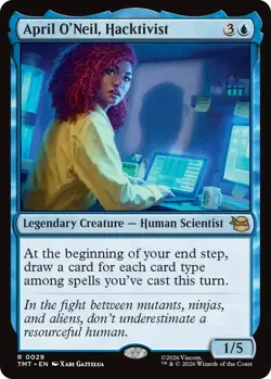 April O'Neil Hactivist - Teenage Mutant Ninja Turtles - MtG- NM - Image 1