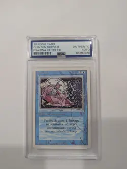 Feedback* Revised MTG Signed by artist Quinton Hoover PSA Authentication - Image 1