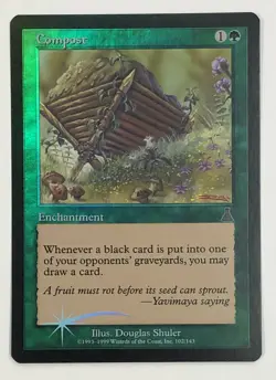 MTG COMPOST (FOIL) Urza's Destiny (OldManMTG 001-595) - Image 1