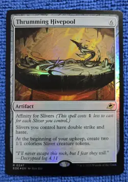 MTG 1x Thrumming Hivepool - Foil - Edge of Eternities - Image 1