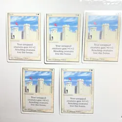 MTG Unlimited Set of 5 Castle Vary M/NM to LP 1993 - Image 1